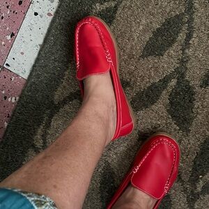 These are size  7  are unbelievably comfortable The shoe is soft as butter.